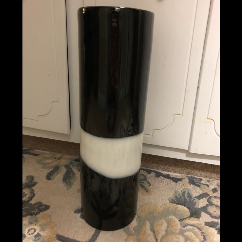 Beautiful black and white vase